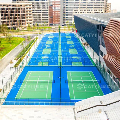 สนามกีฬาแอคริลิกยืดหยุ่นที่ออมแรงกระแทกเพื่อลูกบาสเกตบอล วอลเลย์บอล แบดมินตัน พิกบอล ฟุตซอล เทนนิส