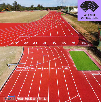 IAAF อนุมัติ สนามวิ่งยาง EPDM รุ่นสังเคราะห์ที่มีประสิทธิภาพสูง สนามวิ่งสําหรับกีฬา สนามกีฬา ศูนย์ฝึกอบรม สนามกีฬา คลับกีฬา