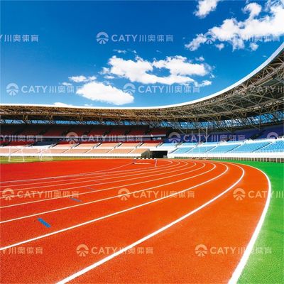 วัตถุดิบ EPDM ยางสีที่ทนทานสิบปี วัตถุดิบ SBE ยางเม็ดที่มีการติดตั้งสปอร์ตทราค
