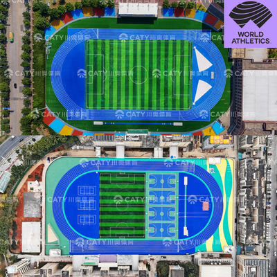 EPDM ยาง สนามกีฬา With Athletic Track การติดตั้ง Anti UV ยาง Mulch ชิป