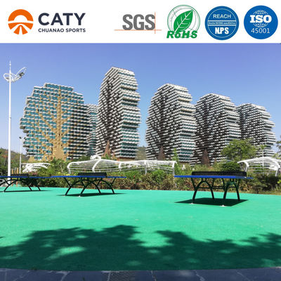 สีสันไม่เป็นพิษ ยางแกรนูลพื้น EPDM ยางแกรนูล การซึมกระแทก