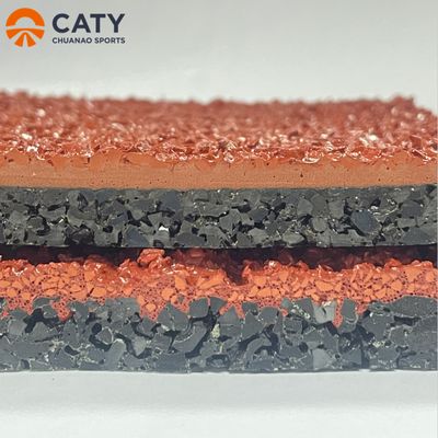 ค่าใช้จ่ายที่ประสิทธิภาพและทนทานอย่างดีเยี่ยม SBR Granules สําหรับ Shock Pad และ Elastic Layer ของเส้นทางการวิ่ง