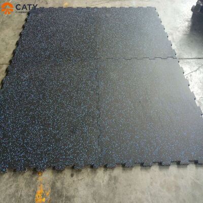 20mm Thickness Stable and Slip-Resistant Interlocking Rubber Tiles with Grille Design for Gym Use