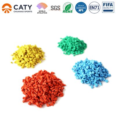 แกรนเลส EPDM สายฟิตเนสแรงดึงสูง ผิวที่ดึงดูดแรงกระแทก และกันอากาศ สําหรับเส้นทางสุขภาพกลางแจ้ง