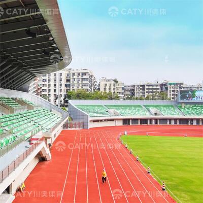 สนามกีฬาชนิดผสมที่ทนทานและยืดหยุ่นที่มีผลงานคงที่สําหรับสถานที่กีฬาในโรงเรียนและชุมชน