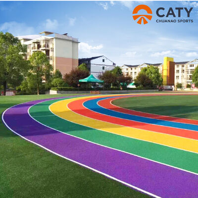 แอนติยูวี สนามกีฬา สนามวิ่ง วัสดุสนามเด็กเล่น EPDM กรอนเลสยาง