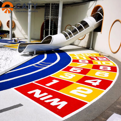 ขายร้อน สีมั่นคงและยืดหยุ่น EPDM กรอนเลสยางสําหรับการวิ่งทางลากและสนามเด็กเล่น