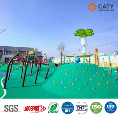 เม็ดยาง EPDM สีเขียวราคาโรงงาน ขนาด 1-3 มม. สำหรับอุปกรณ์สนามเด็กเล่นกลางแจ้ง