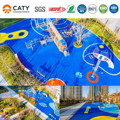 EPDM พื้นกีฬา ความปลอดภัย สนามเด็กเล่น กระเบื้องยาง