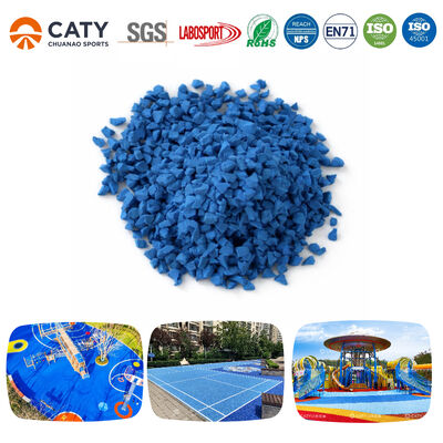 เม็ดยาง EPDM ป้องกันรังสียูวี ปลอดสารพิษ พร้อมการดูดซับแรงกระแทกสำหรับพื้นสนามเด็กเล่นและลู่วิ่ง