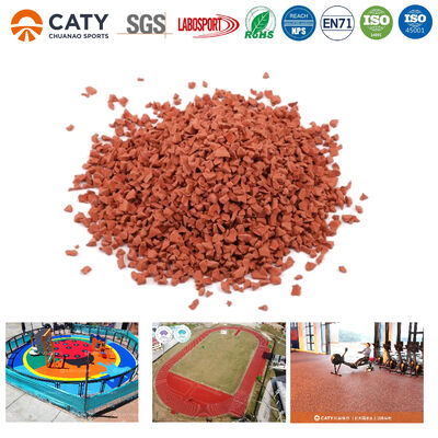 พื้นผิวสนามเด็กเล่นยาง EPDM เม็ดพลาสติกยาง SBR สำหรับพื้นสนามเด็กเล่นเพื่อความปลอดภัย พื้นยางสนามเด็กเล่น