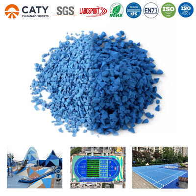พื้นยางวิ่ง EPDM สำหรับสนามกีฬาระบบแซนด์วิชระดับมืออาชีพสำหรับการติดตั้งลู่วิ่ง