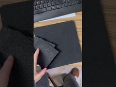 ผงพื้นยางยางฟิตเนสสีดําที่นําไปใช้อุปกรณ์รีไซเคิล ความหนา 3-12 มม สําหรับภายใน